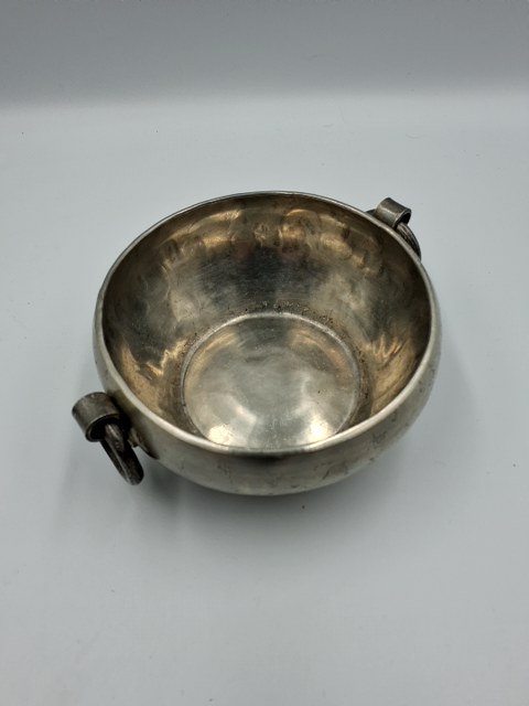Vintage Håndlavet tin skål fra Skurdal